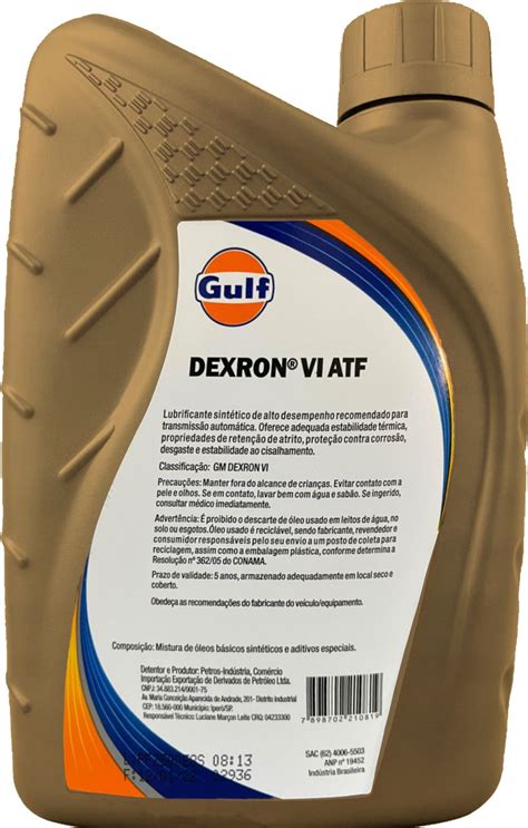 Gulf Atf Dexron Mslub Sua Troca De Leo Pela Internet