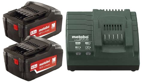 Комплект АКБ и ЗУ Metabo Basic Set40 685050000 купить с доставкой по