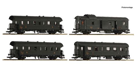 Meises Modelbahncenter Roco 6200055 4er Set Pers Wag SNCF