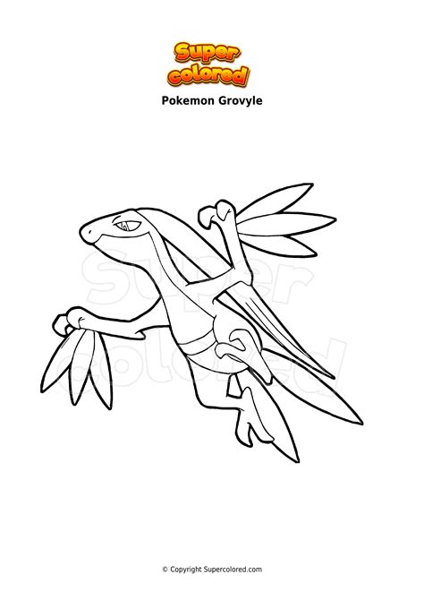 Disegno Di Grovyle Dei Pokemon Da Colorare Porn Sex Picture