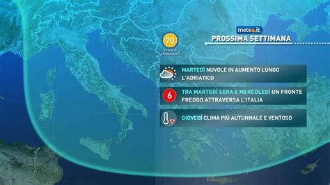 Meteo Luned Settembre Tempo Stabile Poi Possibili Alcune Piogge