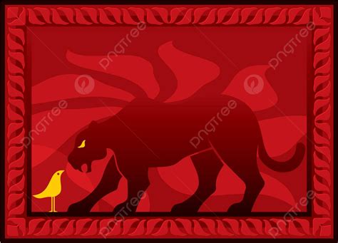 Bird And Panther Silhouette Lion Leopard Vector Silhouette Lion Leopard Png And Vector With