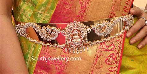 Lakshmi Peacock Diamond Vaddanam Indian Jewellery Designs