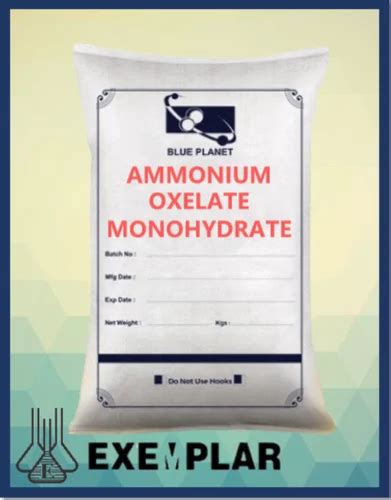 Ammonium Oxalate Monohydrate Packaging Type Hdpe Bag With Liner