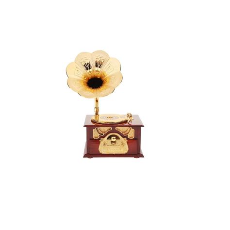 Gramophone Music Box Classical Trumpet Gramophone Cosmetic Box And