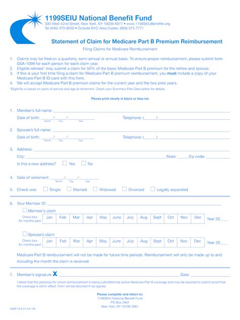 1199 Medicare Part B Reimbursement 2013 2025 Form Fill Out And Sign Printable Pdf Template