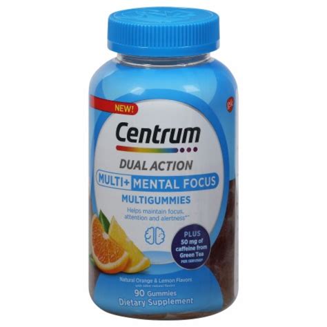 Centrum Dual Action Multigummies Plus Mental Focus 90 Ct Kroger