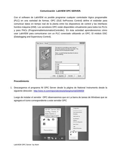 PDF LabVIEW OPC SERVER Configuracion DOKUMEN TIPS