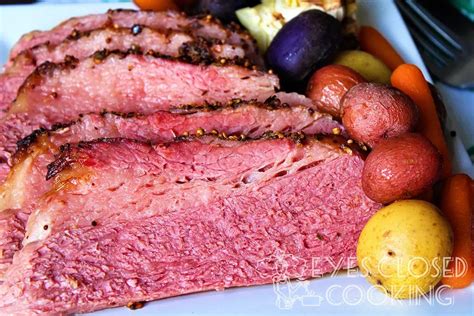 Oven Baked Corned Beef With Vegetables Recipe Eyes Closed Cooking