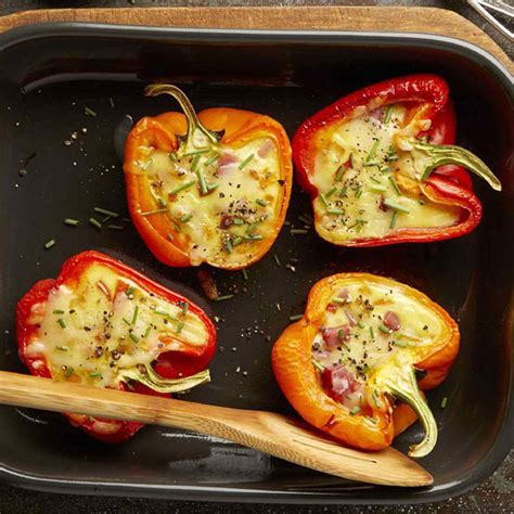 Cheesy Egg Stuffed Peppers Recipe EatingWell