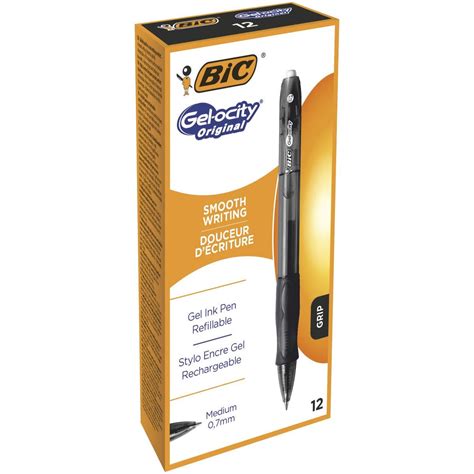 BIC Gel ocity Original Bolígrafos de Gel Retráctiles de Punta Media 0