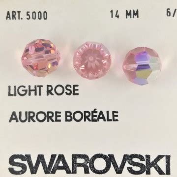 Typical Swarovski Crystal Bead Round Light Rose Ab Mm