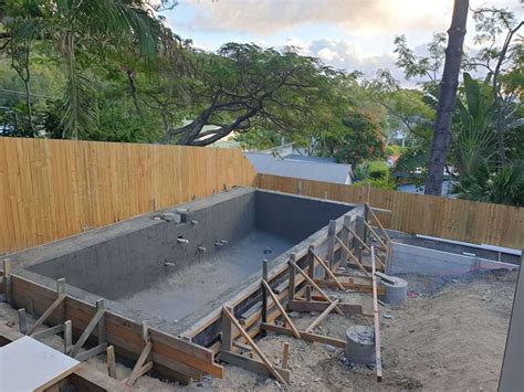 Recently Concreted Above Ground Pool On The Gold Coast Bali Pools