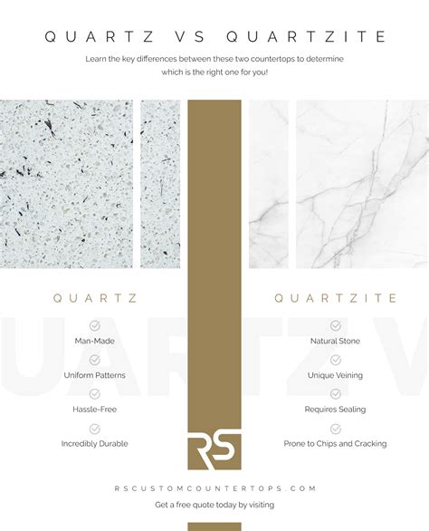 Quartz vs Quartzite - RS Solid Surfaces