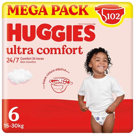 Huggies Ultra Comfort Diapers Size 6 102 Units Clear Kidinn