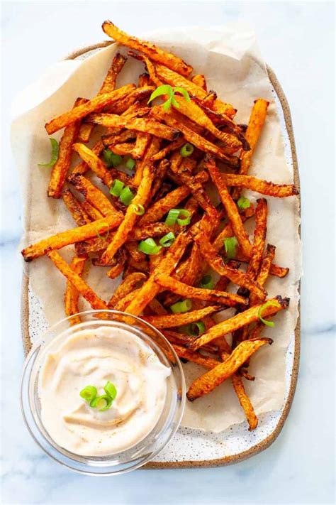 Kohlrabi Fries (Baked or Air Fryer) | Kara Lydon