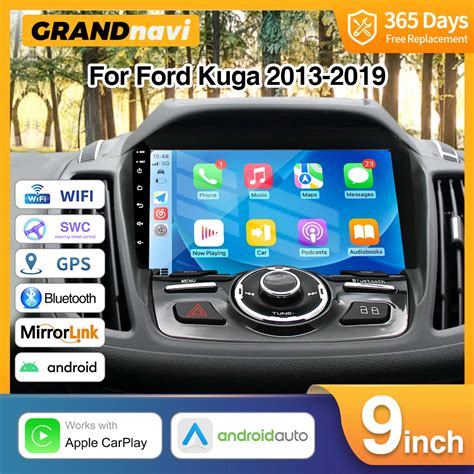 Grandnavi Android 11 Car Radio Stereo For For Ford Kuga 2013 2019