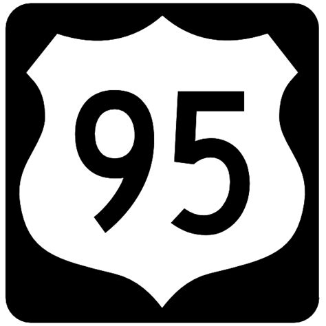 Highway 95 Sign With Black Border Magnet - Fast Shipping & No Minimums