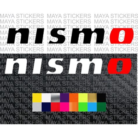 Nissan nismo logo stickers in custom colors and sizes