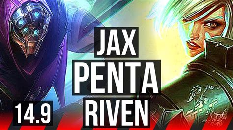 Jax Vs Riven Top Penta Solo Kills Godlike Games