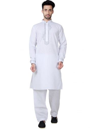 Readymade White Linen Pathani Suit Set Raksha Bandhan Collection 144MW07