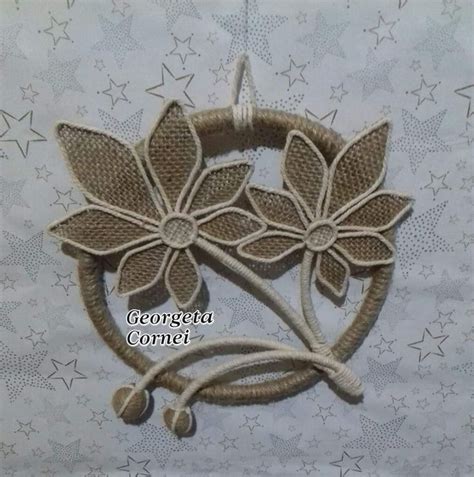 Pin By Maguy Roitg On Fleur Burlap Crafts Burlap Flower Tutorial