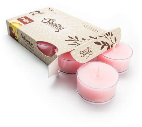 Sandalwood Rose Tealight Candles 6 Pink Premium Scented Tea Lights Shortie S Candle Company