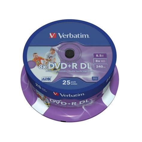 Verbatim Dvd R Dl Gb X Printable Spindle Pack Kuantokusta