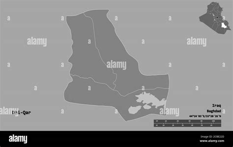 shape  dhi qar province  iraq   capital isolated  solid
