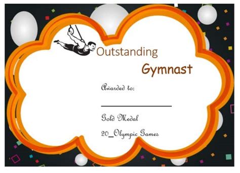 Gymnastic Certificate Creative Certificates Free To Download And Print Template Sumo