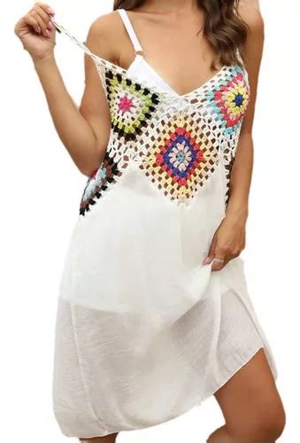 Falda Sexy De Playa Bikini De Ganchillo Falda Corta Halter Meses sin interés