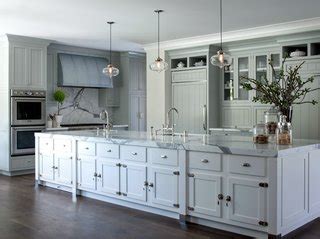 Modern Farmhouse Incorporates Contemporary Kitchen Island Pendant ...