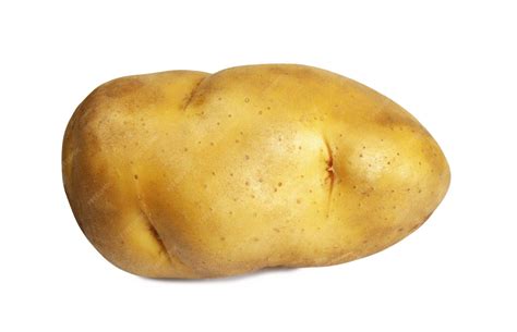 premium photo gold potato isolated  white background
