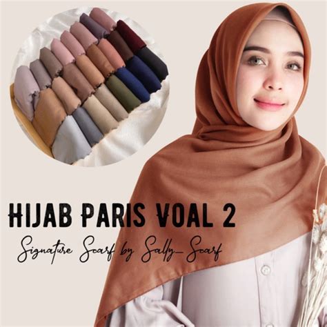 Promo 6 Pilihan Basic Voal Hijab Segiempat Premium Voal By Mallow