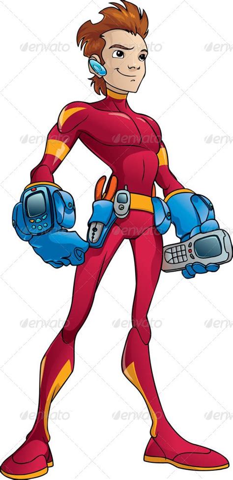 Mascot Tech Hero Mascot Design Mascot Character Design