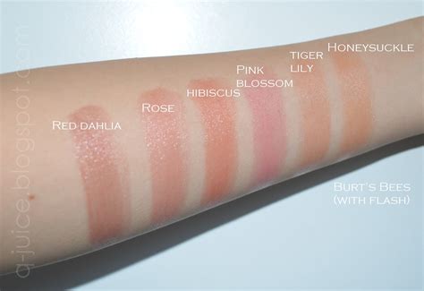 Jelly Q: Burt's Bees Tinted Lip Balm Swatches