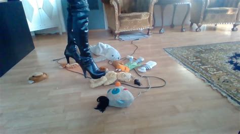 High Heels Boots Trampling And Crush Doll Youtube