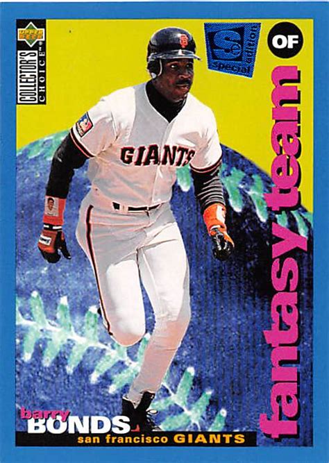 Barry Bonds Baseball Card San Francisco Giants MVP 1994 Upper Deck