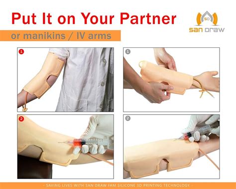 Wearable Iv Practice Trainer Kit Phlebotomy And Venipuncture Practice