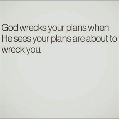 God Wrecks Your Plans