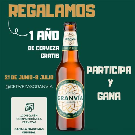 Un año de Cerveza Gratis Cervezas Gran Vía