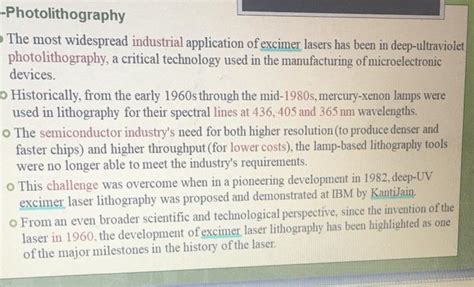 Solved What is the applications of argon ion laser? ? The | Chegg.com