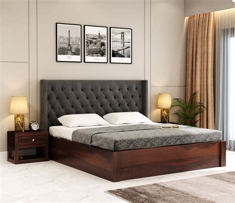 Hydraulic Bed: Buy Hydraulic Storage Bed Online @Upto 70% Off - Wooden Street