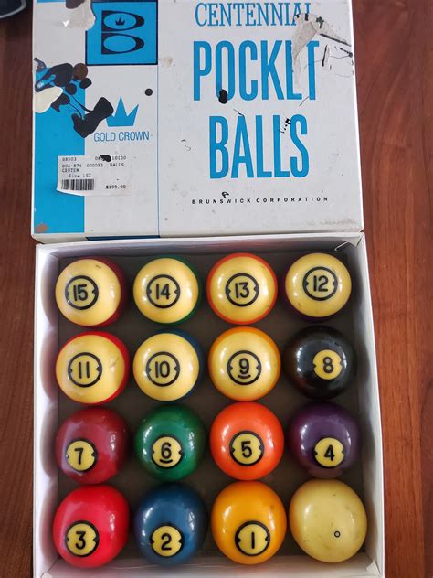 Brunswick Centennial Pocket Balls Collectors Weekly