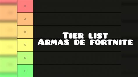 Tier List De Armas De Fortnite Troxgamer117 YouTube