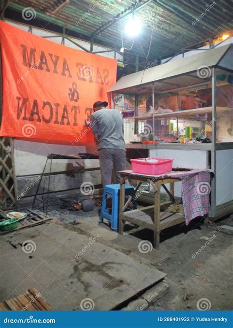 indonesian food vendors stock photo image  culture