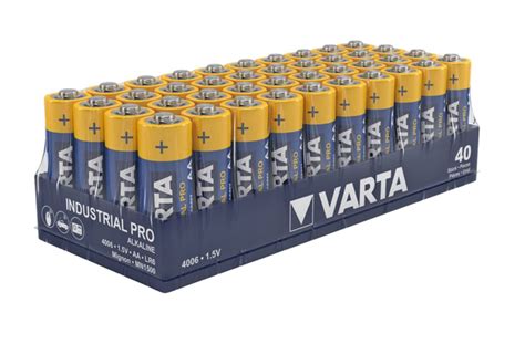 Piles LR6 INDUSTRIAL PACK 40 Piles Varta AA 1 5V Al Varta Fabrique Une