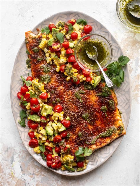 Summer Salmon Recipe Blackened Summer Salmon