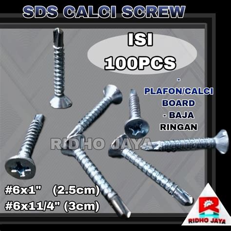 Jual Pcs Sekrup Sds Calci Screw X X Skrup