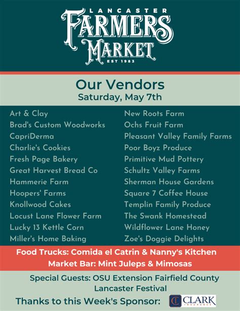 Saturday: Farmers Market Opening Day!